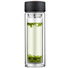 京东百亿补贴：天喜 TIANXI 玻璃杯  双层  黑色 350ML