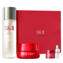 京东百亿补贴、plus会员：SK-II神仙水75ml+大眼眼霜15g修护紧致sk2护肤品套装+赠品