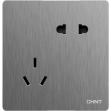 plus会员、需首购:正泰（CHNT）开关插座 斜五孔