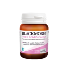 澳佳宝Blackmores 天然圣洁莓片40粒 保护卵巢 平衡内分泌荷尔蒙 缓解经前不适 澳洲进口
