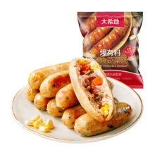 京东百亿补贴、plus会员立减:大希地 蔬菜膳食肠1kg（500g*2袋）无淀粉 冷冻火山石烤肠 儿童烤肉肠