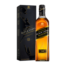 尊尼获加（JOHNNIE WALKER）黑方黑牌 调和型威士忌 700ml 进口洋酒