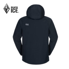 黑冰（BLACKICE）男士户外运动登山徒步防风保暖连帽软壳衣 黑色 M