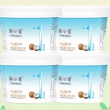 简爱 ≤1%蔗糖 低温风味椰子酸奶 135g*4杯*3件