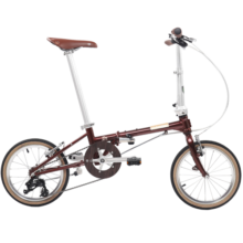 大行（DAHON）折叠自行车大行16英寸铬钼钢5变速成人男女式复古单HAC653 复古棕