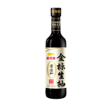 PLUS会员：金龙鱼 零添加金标生抽酱油升级版 450ml*2件