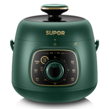 苏泊尔（SUPOR）一人食迷你电压力锅1.8L开盖火锅家用智能旋钮面板煲汤煮粥复古绿易清洁SY-18YA9061高压锅(1-3人)