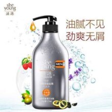 seeyoung 滋源 男士无硅油茶籽劲爽控油去屑洗发水 535ml*2件
