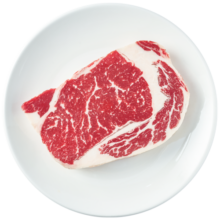 万馨沃牛进口原切眼肉牛排250g 厚切谷饲120天 天然奶香 餐厅同级