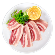 金锣 国产猪五花肉片500g 冷冻带皮五花肉生鲜烤肉火锅食材烧烤食材