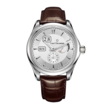 宝齐莱（Carl F. Bucherer）瑞士手表 马利龙系列外缘动储腕表 机械男表 00.10912.08.13.01