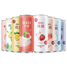 再降价、有券的上：RIO锐澳 洋酒 鸡尾酒 果酒 3度 微醺全家福 330ml*8罐