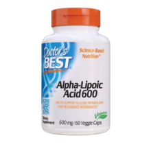 Doctor's Best多特倍斯 阿尔法α-硫辛酸60粒/瓶 抗糖焕肤胶囊 修护糖化皮肤 减少胶原蛋白流失 金达威