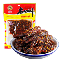 再降价、京东百亿补贴、PLUS会员：老四川（laosichuan）牛肉干 麻辣牛肉干60g*10袋