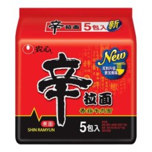 农心辛拉面辣白菜泡面韩式方便面拉面多连包懒人速食面煮面旗舰店