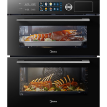 预售、PLUS会员：Midea 美的 85L  嵌入式蒸烤箱二合一双腔家用烘焙蒸箱烤箱 SD85