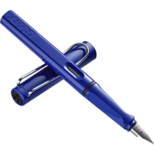 凌美(LAMY)钢笔 safari狩猎系列 蓝色 单只装 德国进口 F0.7mm送礼礼物