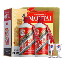 MOUTAI 茅台 贵州茅台酒 茅台飞天53度 酱香型白酒 53度 500mL 2瓶