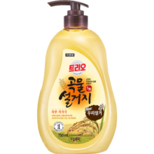 爱敬洗洁精特里奥谷物米糠洗涤剂750ml洗碗洗餐具果蔬1类去油去污渍