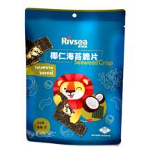 禾泱泱儿童零食脆片  出游小零食 非油炸小薄片 椰仁海苔脆片22g