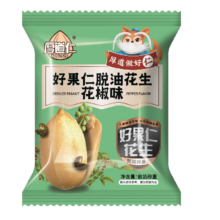 再降价、plus会员：厚道仁 脱油花生米花椒盐味 20包