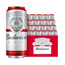 88VIP:Budweiser/百威 经典红罐啤酒450ml*20听
