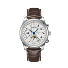 浪琴（LONGINES）瑞士手表 名匠系列 月相机械皮带男表 L27734783