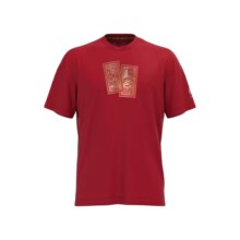 UA安德玛红色休闲短袖男2024夏季新款透气运动服圆领T恤1369626