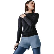 迪卡侬（DECATHLON） 训练防晒速干健身跑步运动服T恤上衣RUNW 经典黑
