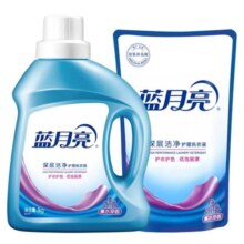 蓝月亮蓝月亮洗衣液 机洗4斤套装 薰衣草香家庭装 1kg 1瓶 +1kg袋装