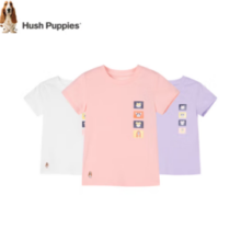 Hush Puppies  暇步士 男女童夏季短袖T恤