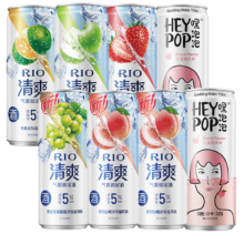 锐澳（RIO）预调 鸡尾酒 果酒 清爽系列330ml*6罐+赠气泡水*2罐