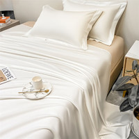 MINISO 名创优品 抗菌床单单件 适用1.8米床 230×230cm奶昔白