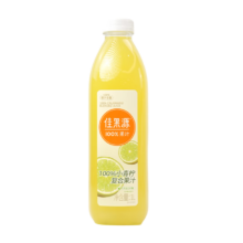 plus会员:佳果源 100%小青柠复合果汁 1L *2件
