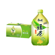 康师傅 绿茶 蜂蜜茉莉味低糖饮品大瓶饮料整箱装 1L*12瓶
