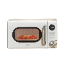 美的（Midea）复古微波炉 小型迷你 家用20L 简单旋钮操控 易清洁加热速度快 智能菜单微波炉 M2F标配款 20L