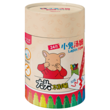 马培德Maped 小兔汤姆IP联名水彩笔 宝宝水彩笔粗杆易握水彩笔可水洗绘画画笔套装开学儿童节日礼物 小兔汤姆IP联名款 24色筒装-粗杆大容量
