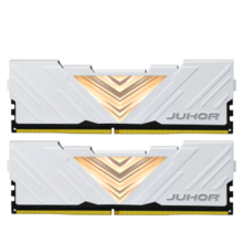 JUHOR玖合 16GB(8Gx2)套装 DDR4 3600 台式机内存条 忆界系列白甲