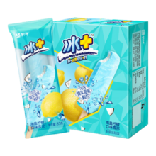 plus会员：蒙牛冰+海盐柠檬口味雪泥  85g*6支/盒  冷饮^5件