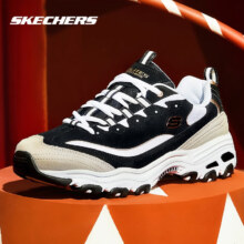 需凑单、plus会员：斯凯奇（Skechers）四季黑白金黑白金情侣老爹鞋