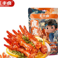 PLUS会员：王小卤 虎皮凤爪 零食 网红休闲零食 68g（多口味）买五赠一