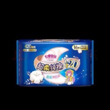 京东百亿补贴:七度空间（SPACE 7）少女超薄 100%纯棉 舒适亲肤 超特长夜用卫生巾420mm*16片
