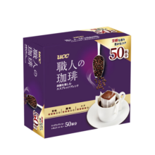 悠诗诗（UCC） 滴滤式职人挂耳咖啡粉 研磨烘焙黑咖啡 醇厚意式8g*50p（24.11.10到期）