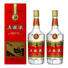 预售：五粮液 晶质长城版 52度 浓香型白酒 375ml*2瓶 双瓶 礼盒装