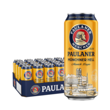 保拉纳（Paulaner）柏龙 慕尼黑大麦啤酒500ml*24听 500mL 24罐 整箱装