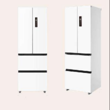 预售、PLUS会员：Midea 美的 M60系列 418升 法式多开门电冰箱家用一级能效变频 MR-418WFPE 白色