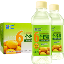 名仁 6个柠檬 375ml*24瓶 整箱装 柠檬水维生素c果味饮料