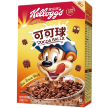 家乐氏（Kellogg‘s）麦片进口谷物圈甜甜圈可可蜜球儿童脆圈圈泡牛奶酒店早餐即食冲饮 可可球330g（10月）