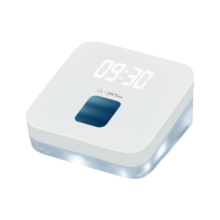 企业微信 ZKTeco联名款智慧考勤机 指纹/手机定位考勤 wifi联网打卡机 APP远程管理 小巧高颜值白色ZK-T1