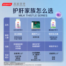 BYHEALTH汤臣倍健海外版奶蓟草护肝片120粒*2瓶 水飞蓟养肝夜肝片